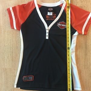 Harley Davidson breathable T with side inserts